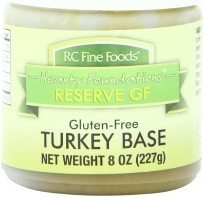 RC Fine Foods Hearty Foundations Reserve Gluten Free Soup Base, Turkey, 8 Ounce