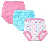 Gerber Little Girls' 3-Pack Training Pant - Hearts (3T)