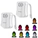 Motion Sensor Toilet Light, Body Auto Motion Activated LED Toilet Seat Bowl Night Light Lamp 8-Color Changing Tolit Lights (2 Pack)