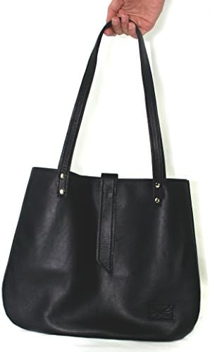 Leather Shoulder Bag - Black Leather Hobo Bag