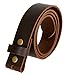 One Piece Full Grain Buffalo Leather Replacement Belt Strap 1-1/2