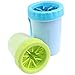 Paw Legend Portable Dog Paw Washer with Towel - Pet Paw Cleaner for Dogs,Cats Grooming with Muddy Paws - Comfortable Silicone Dog Feet Cleaner(Blue, L)