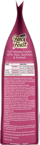 PURINA FANCY FEAST DRY CAT FOOD FILET MIGNON FLAVOR WITH SEAFOOD AND SHRIMP – 3 LB. BAG