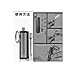 Misright Creative Lighter Shape Metal Key Chain Permanent Match Striker
