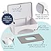 hiccapop Diaper Wipes Dispenser Baby Wipes Case | Baby Wipe Holder Keeps Wipes Fresh | Non-Slip, Easy Open & Close Wipe Container (Slate Grey)