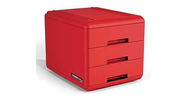 Amazon Com Arda 19p3prir Mini Chest Of Drawers Red Office Products