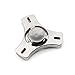 Fidget Spinner, Spinning Fidget Toy, made with Stainless Steel and R188 Bearing. A Hand Spinner, Stress Reducer, Tri-Spinner Fidget toy, Great help for Anxiety. By WOOCOOL. (Platinum Color)