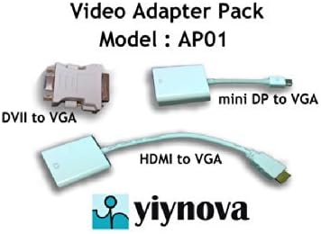 Yiynova VGA adapter pack (VGA to HDMI/DVII/Mini-Display adapters)