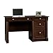 Sauder Palladia Computer Desk with Drawers, Home Office Desk with File Cabinet Storage Drawer, Cable Management, Keyboard Tray, in Select Cherry Finish