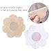 Tinksky 10 Pairs Disposable Petals Pasties Breast Nipple Cover Stickers (Skin Color)