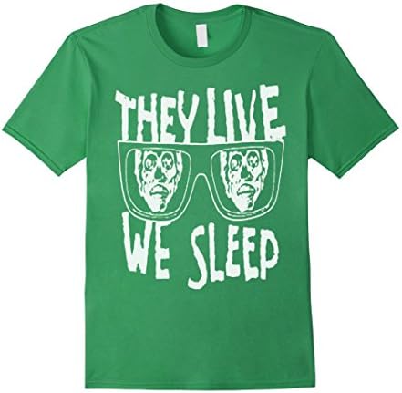 Men's They live we sleep Tshirt Medium Grass