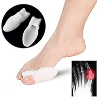 Novadeal Pack of 2 Toe Separator, Soft Gel Toe Realignment Spacers ,Toe Protector, Spreader, Straightener For Walking