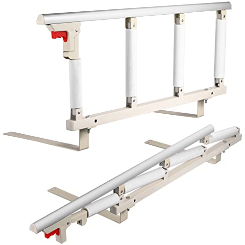 Helangel Elderly Folding Bed Rail Elderly Bed Rail for Elderly Bed Protection Barrier for Hospital Disabled 97 x 40 cm