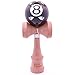 Kaleb Kendama with Faces Ball and Extra String (Black 8 Ball)