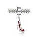 Pump Stiletto Dangle Red Heel Shoe Charm Bead For Women For Teen 925 Sterling Silver Fits European Bracelet