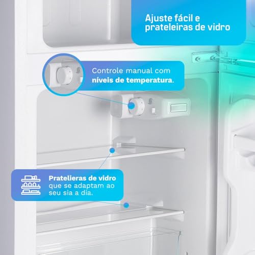 Frigobar Duplex HQ 90 Litros Branco HQ-90RDF (127V)
