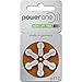 PowerOne Hearing Aid Batteries Mercury Free Size 312, PR41 (120 Batteries) + Battery Keychain Kit