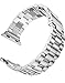 G.P Metal Link Bands Bracelet Compatible with Apple Watch Series 5, Series 4, Series 3, Series 2, Sports & Edition, Plus 2 Screen Protector