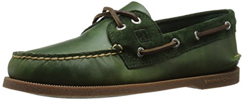 Sperry Top-Sider Men's A/O 2 Eye Cyclone Boat Shoe, Olive, 10 M US
