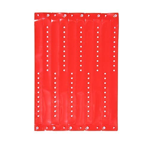 ClubKing Ltd Vinyl Wristbands, Red, 50 Pack (1 Box of 500)