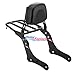 MotorFansClub Sissy Bar Backrest Fit For Compatible With Motorcycle (For Kawasaki VN650)