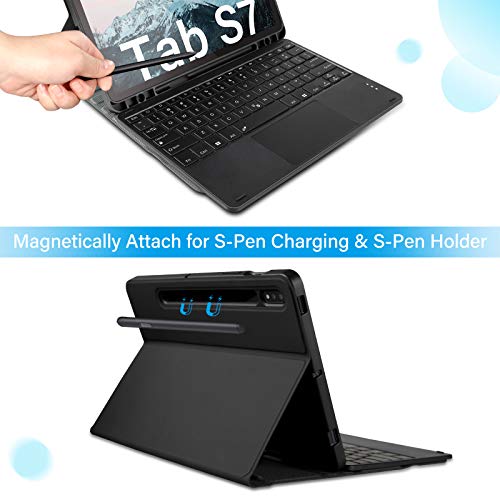 Bluetooth Backlit Keyboard Case with Trackpad for Samsung Galaxy Tab S7 11" 2020 (SMT870/T875