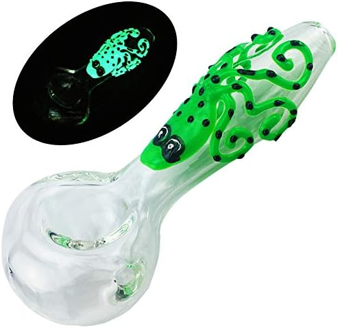 LPIPE Hand-Made Glass Art Pipe(Green Octopus)