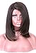 Colodo Brown Synthetic Lace Front Wigs Natural Wigs with Free L Part Wig Cap For Hair Replacement 18 Inches