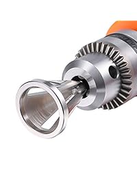Blulu Deburring   Herramienta externa para chamfer (acero inoxidable, para eliminar quemaduras, taladro, herramienta para descargar), color negro