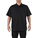 5.11 Tactical Men's Taclite Short Sleeve TDU Shirt, Black, Medium