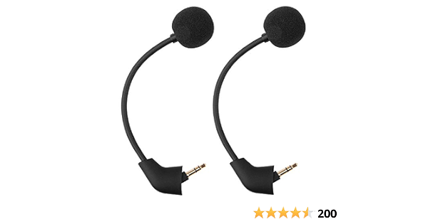 Cloud 2 Mic, 2-Pack 3.5MM Gaming Headset Microphone Boom Replacement for  Kingston Cloud II Pro Silver on PS4 and Xbox One : Amazon.com.au: Computers