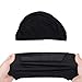 Leeons 5 PCS Spandex Dome Style Wig Cap, Ultra Stretch Black Dome Cap, Elastic Hairnets Wig Caps for Men Women (S/Black)