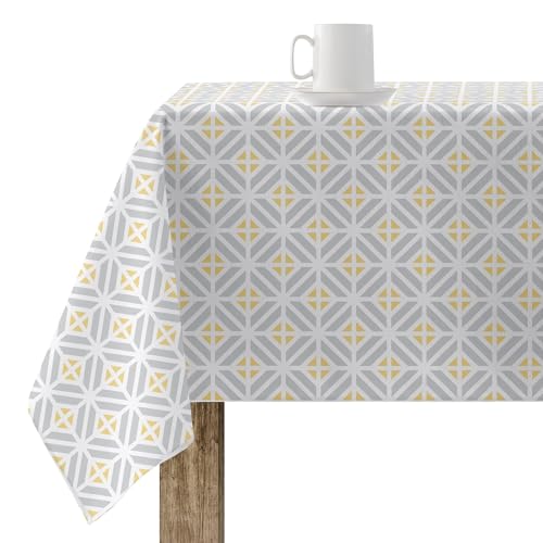 BELUM | Tovaglia antimacchia dimensioni 200 x 140 cm - Tovaglia al tatto extra morbida, colore multicolore, 100% Made in Spain Tessuto 100% cotone biologico (Half Panama) - Tovaglia modello Lia 126