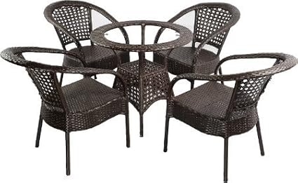 Virasat Outdoor Furniture 4 Chair and 1 Table Set
