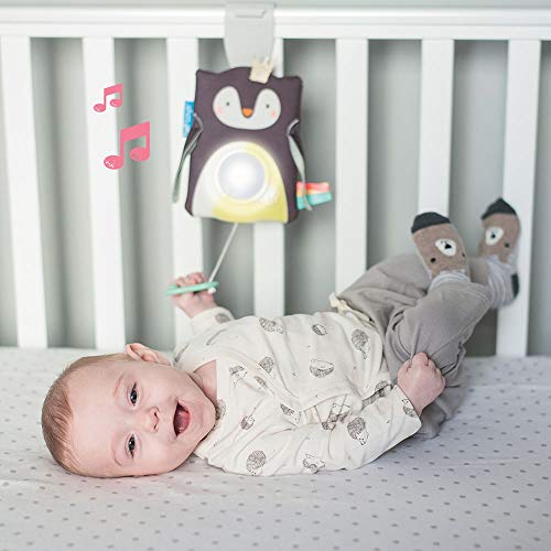 image for Taf Toys Prince The Penguin Baby Soother with Sound Sensor Activation,