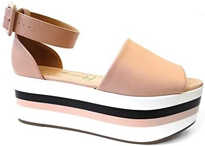 sandalia flatform anabela