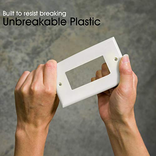 image for Power Gear Single Rocker Toggle Switch Oversized Wall Plate Cover, 1 G