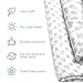 Swaddle Blankets for Boys & Girls - Large 47 X 47 Receiving Blankets - Soft Silky Breathable Set - Unisex 4 Pack Neutral