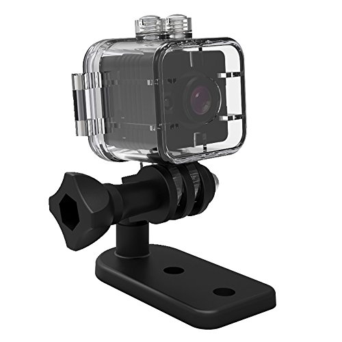 GZDL Portable Small Mini Camera Waterproof - Covert Spy Hidden Camera HD 1080P - Motion Detection Night Vision Cam - Sport Outdoor Camera for Surfing Snorkeling Cycling Drone