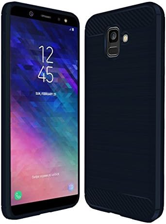 Plonglora Galaxy A6 Case, Slim Flexible TPU Case Anti-slip Shockproof Anti-Scratch Protective Case for Samsung Galaxy A6 2018 (Blue)