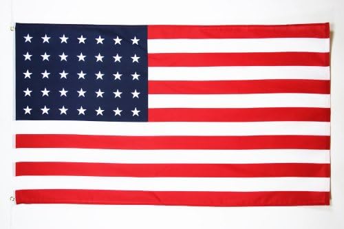 AZ FLAG - Usa 33 Stars Flag - 2x3 Ft - 100D Polyester Us - American Banner with Two Metal Grommets - Fade Resistant - Vivid Colors - 2' x 3' Feet - 90x60 Cm