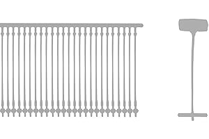 Acuteye 1 Inch Standard Tagging Attachments, 5000 Pieces, 50 Per Clip (Transparent Color)