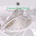 APSMILE Bedding Luxurious All Season Siberian Goose Down Comforter Queen- 1200TC 100% Original Cotton Cover,45 Oz Hypoallergenic Medium Warmth Duvet Insert (90x90 ins, Off-White)