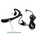 Behind-The-Ear WIRED Hands-free Headset MONO Headphone 3.5mm Single Earphone w Boom Mic for iPad, iPhone 6S 6 Plus 5S 4S - Samsung Galaxy S8 S8+ S6 S7 Edge S5 Note 5 4 3 - LG G5 G6 V20 - Google Pixel