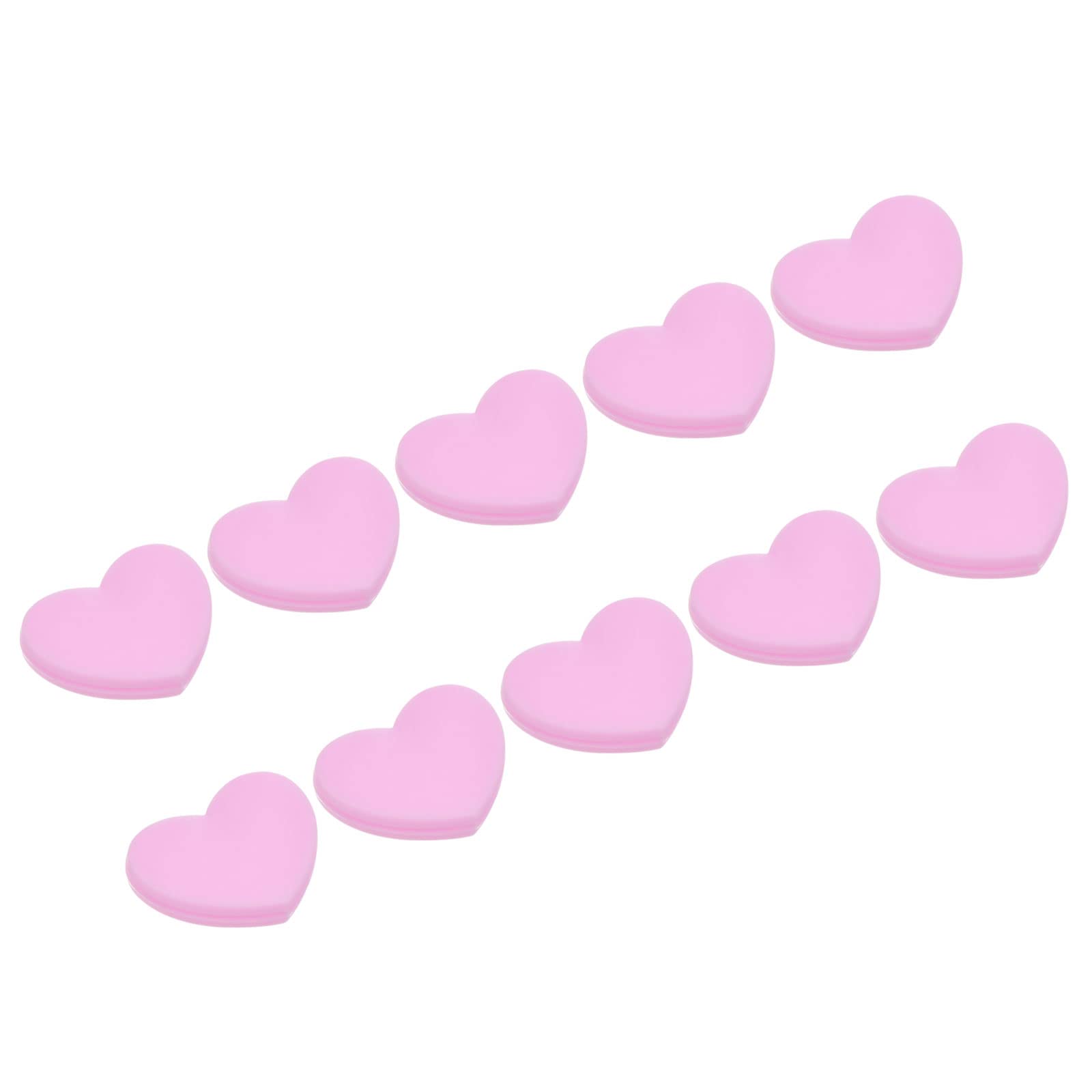 PATIKIL Tennis Vibration Dampener, 10 Pack Heart-shaped Silicone Shock Absorber Racket String Damping for Tennis Racquet, Pale Pink