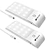 Rechargeable Motion Sensor Closet Light 12 LED Portable Wireless Activated Light Bar Cabinet Kitchen Wardrobe Night Light with Magnetic Strip Stick-on Anywhere (Pack of 2)