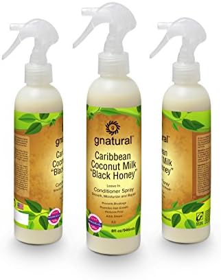 Caribbean Coconut Milk Leave In Conditioner Spray -"Spray In Grow Set" 8oz Best Leave In Conditioner for Detangling, Adding Moisture, Grow Natural Hair Fast