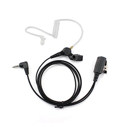 GoodQbuy Surveillance Covert Acoustic Tube Earpiece Headset for Yaesu Vertex Radio 3.5mm 1-pin 4 Pole VX-231 VX-424 VX-427 VXF-10 VXF-20 VX-10 VX-180 VXF-1 VXT-10 VXT-20