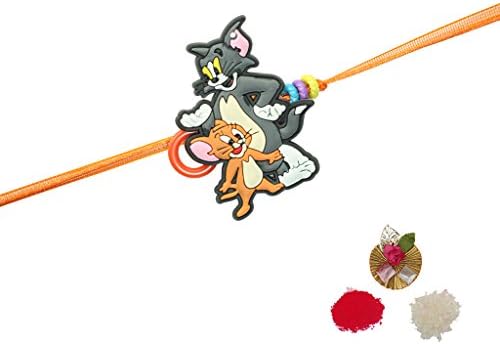Asthetika Multi-Colour Rubber Rakhi For Boys