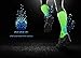 SUGUE Compression Socks (1 Pair) 20-30 mmHg for Women & Men - Best Graduated Athletic Fit for Running, Flight, Nurses, Maternity, Pregnancy - Shin Splints, Medical, Recovery (L/XL, Green&Blue)